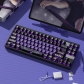 Monster 8 Shiro Poko 104+18 Clear PC+PBT Dye-subbed Pudding Jelly Keycaps Set OEM Profile Mechanical Keyboard